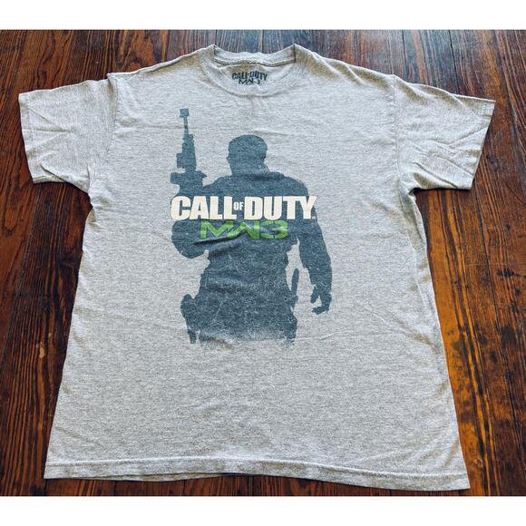 2011 Call of Duty MW3 Modern Warfare Shirt MED Light Gray - Picture 7 of 7